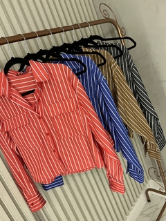 Imagem do Conjunto Listrado Mya Vermelho