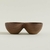 COPETINERO DOBLE DE PP SIMIL MADERA NOGAL 12,5X25X7 CM - comprar online
