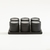 SET X 6 ESPECIEROS DE ACERO IMANTADOS NEGRO MATE 21 X14.5 X6 CM - comprar online