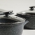 SET DE OLLAS DE ALUMINIO GRANITE DARK GRAY 21/25/28CM en internet