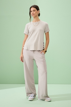 Pantalón Palazzo Luciana- Gris