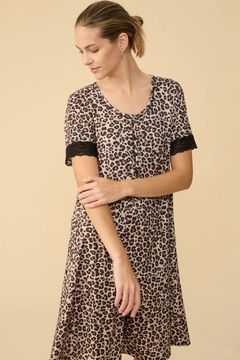 Camison M/C Print- Almendra - comprar online