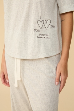 Pijama C/ Palazzo Lola- White Mel - comprar online