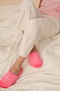 Pantuflas Espumón Corazon- Coral
