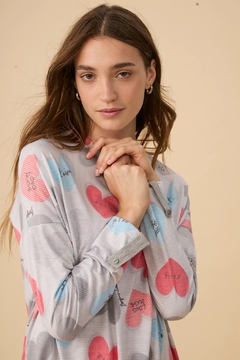 Pijama M/L Lucy- Rojo