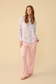 Pijama M/L Lucy- Rosa