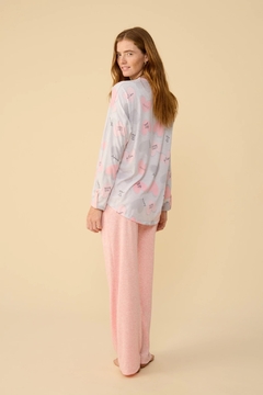 Pijama M/L Lucy- Rosa - comprar online
