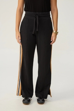 Pantalón Palazzo Agata- Camel/Negro