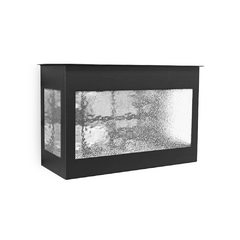 Farol de pared para exterior de dos luces - vidrio carglass