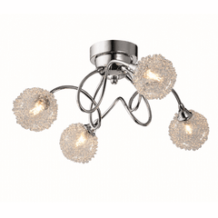 Plafon Globe de 4 luces