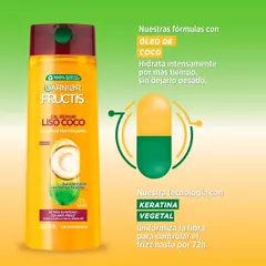 Fructis Liso Coco Shampoo X350ml - comprar online