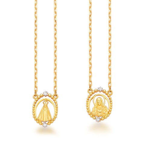 Escapulário Oval Nossa Senhora Aparecida