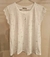 Blusa algodón detalle puntilla y estampa