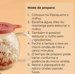 Pipoqueira Micro-Ondas 1,8L na internet