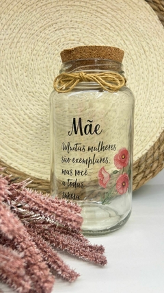 Pote de Vidro- Dia das Mães. na internet