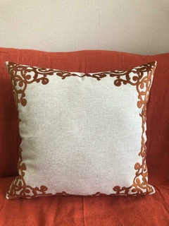 CAPA DE ALMOFADA LINHO TERRACOTA - comprar online