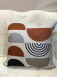 CAPA DE ALMOFADA LINHO TERRACOTA - comprar online