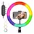 Aro de Luz Led 26cm Rgb Color Calida Fria Celular Usb Selfie (no incluye tripode)
