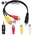 Cable Plug 3.5 a 3 Rca Hembra Audio Vídeo - PARA TV LED, DIREC TV, DECODIFICADORES - comprar online