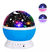 Lampara Velador Proyector Estrella Luna Luz Rgb 360 Usb - rosa