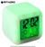 Reloj Digital Cubo Luces Led Alarma Despertador Temperatura - comprar online