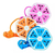 Zapatilla Hexagonal Enchufes 4 Toma Corriente 4 Usb 220v