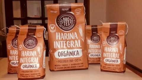 Harina Integral Orgánica x 1Kg - Brotes