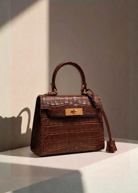 Cartera Meli Chocolate Croco - Miny