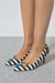 Stilettos a rayas con parches - Blancos y azules - comprar online