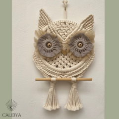 colgante buho vainilla - Caleiya