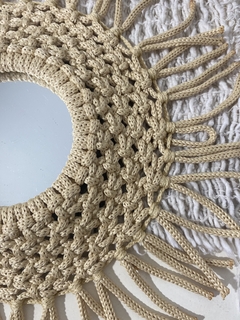 Mini Espejo beige - comprar online