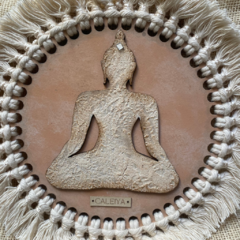 Colgante Buda Fondo Rosa Piel - comprar online