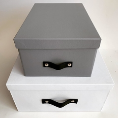 Caja de cuero decorativa MARRÓN - Un espacio a tu medida