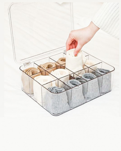 ORG CRISTAL CON TAPA Y DIVISIONES