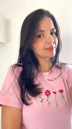 Tshirt Floresça Rosa - comprar online