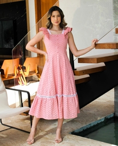 Vestido Flower Rose
