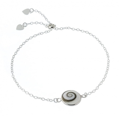 Pulsera Ajustable Espiral con Piedra (2.9 gr)