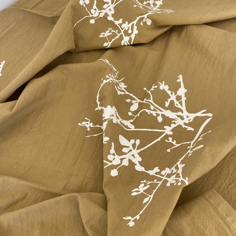 Mantel Tusor con Estampa Avellana