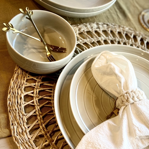 Set X6 Pinches Dorados Linea Leaves