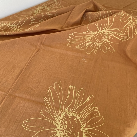 Mantel Tusor con Estampa Caramelo