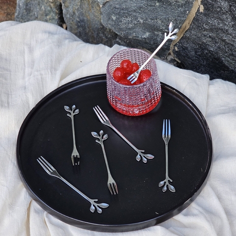 Set X6 Pinches Plateados Linea Leaves - comprar online