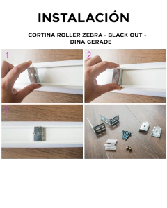 Imagen de Cortina de Ambiente Roller Zebra Natural