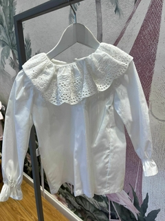 blusa de viyela y broderie petit enfant