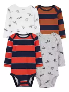 pack de bodys manga larga carters