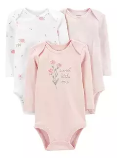 pack de body manga larga carters