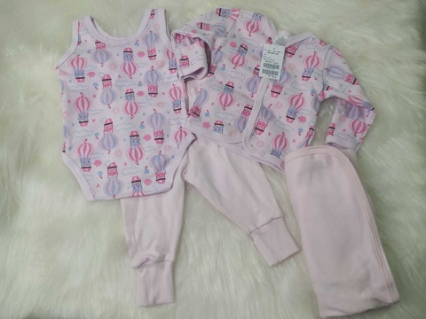 Kit Bem Vindo Bebê - 4 Peças RN - Balão Rosa Bebê