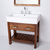 Vanitory Mueble Baño Campi Antique 80 Con Mesada De Loza 1 Orificios