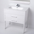 Vanitory Mueble Baño Campi Curve 80 Blanco C/ Mesada Loza 3 Orificios