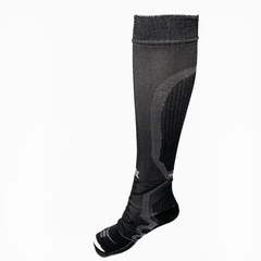 PAR MEDIAS COMPRESION DOBLE CAPA EN PIE T-POWER NEGRO/GRIS (52ME140O)