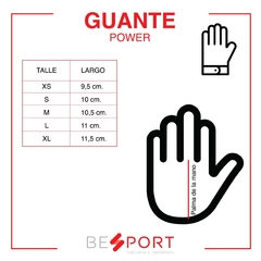 PAR GUANTE FITNESS POWER NG (12G00110)